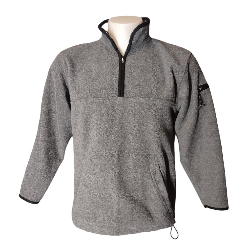 Prospirit Fleece Jacket  Men's Adult Small Sweatshirt Pullover 1/4 Zip Pockets